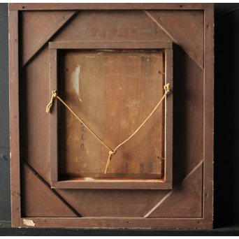 西尾善積 油彩 女性像 板絵3号　Z246 