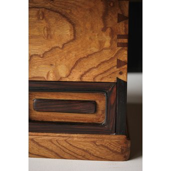 欅関西火鉢/瓶掛　X275 