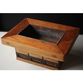 欅関西火鉢/瓶掛　X275 