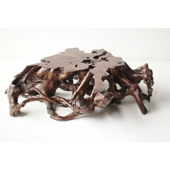 根木台 盆栽卓 木彫自然木　X276 