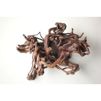 根木台 盆栽卓 木彫自然木　X276 