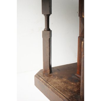 楢の大きな円卓テーブル　T438 