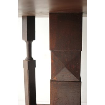 楢の大きな円卓テーブル　T438 