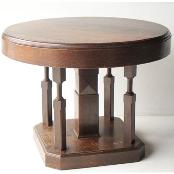 楢の大きな円卓テーブル　T438 