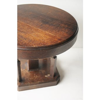 楢の大きな円卓テーブル　T438 