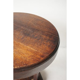 楢の大きな円卓テーブル　T438 