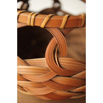 武関翠月 束編竹花籠　U239 