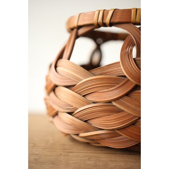 武関翠月 束編竹花籠　U239 