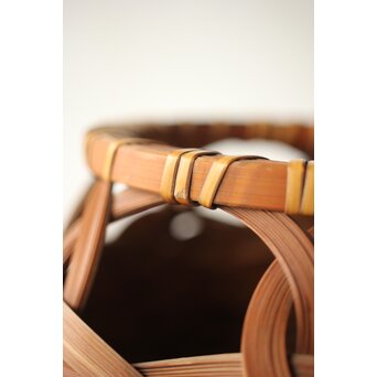 武関翠月 束編竹花籠　U239 