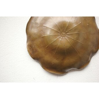 蓮葉に水滴 宣徳茶托 10枚　M252 