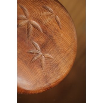 横山一夢 竹文棗 神代杉共箱　X277 