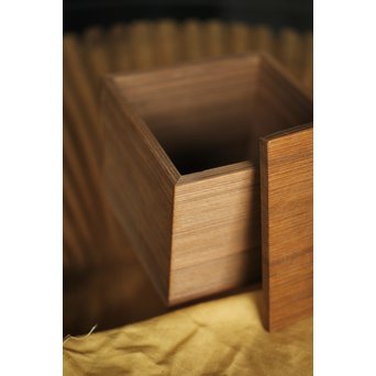 横山一夢 竹文棗 神代杉共箱　X277 