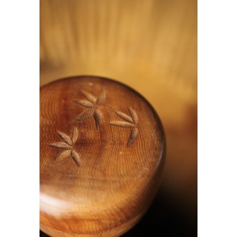 横山一夢 竹文棗 神代杉共箱　X277 