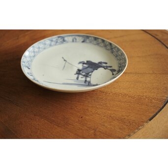 初期伊万里 染付山水文 七寸皿　P215 