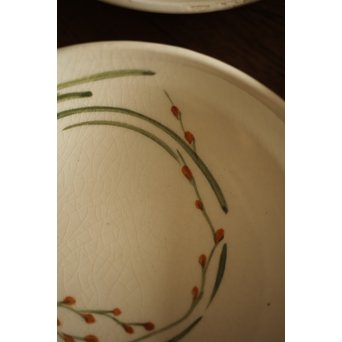 佛蘭西焼 取合中皿20枚 上田耕冲下絵　P216 