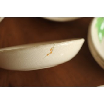 佛蘭西焼 取合中皿20枚 上田耕冲下絵　P216 