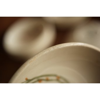 佛蘭西焼 取合中皿20枚 上田耕冲下絵　P216 