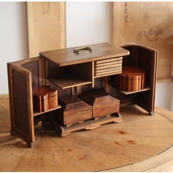 指物 良杢 弁当箱/茶箱　X278 