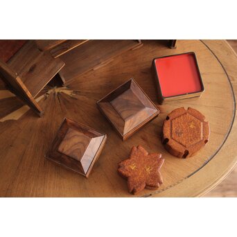 指物 良杢 弁当箱/茶箱　X278 