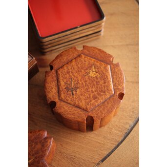 指物 良杢 弁当箱/茶箱　X278 