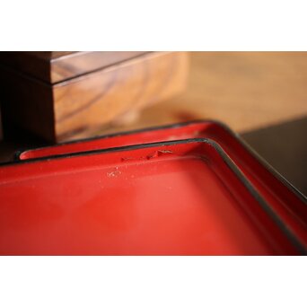指物 良杢 弁当箱/茶箱　X278 