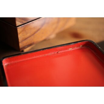 指物 良杢 弁当箱/茶箱　X278 