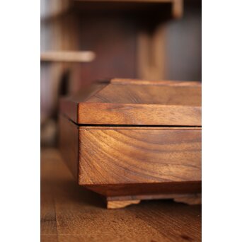 指物 良杢 弁当箱/茶箱　X278 