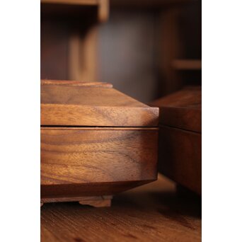 指物 良杢 弁当箱/茶箱　X278 