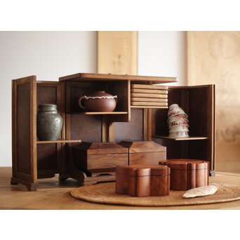 指物 良杢 弁当箱/茶箱　X278 