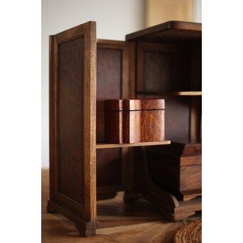 指物 良杢 弁当箱/茶箱　X278 