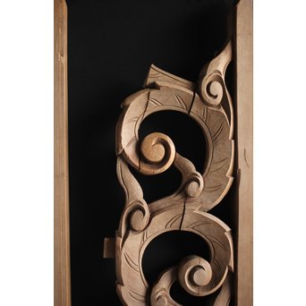 寺院欄間 2枚1組　R0079 