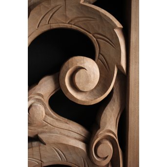 寺院欄間 2枚1組　R0079 