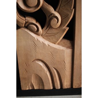 寺院欄間 2枚1組　R0079 