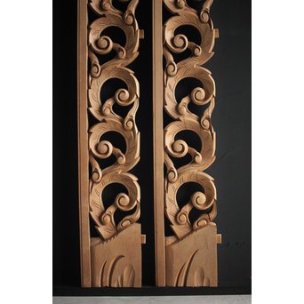 寺院欄間 2枚1組　R0079 