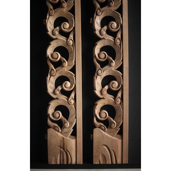 寺院欄間 2枚1組　R0079 