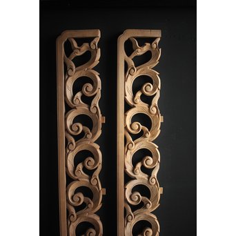 寺院欄間 2枚1組　R0080