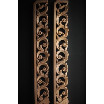 寺院欄間 2枚1組　R0080 