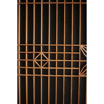 白木 組子のガラス戸　GD0054 