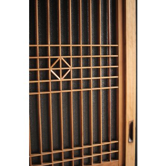 白木 組子のガラス戸　GD0054 