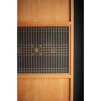 白木 組子のガラス戸　GD0054 