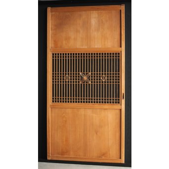 白木 組子のガラス戸　GD0054