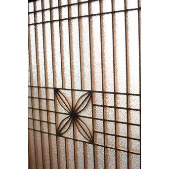 白木 組子のガラス戸　GD0054 