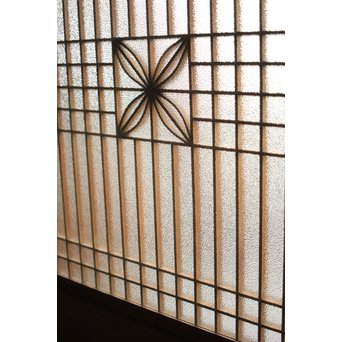 白木 組子のガラス戸　GD0054 