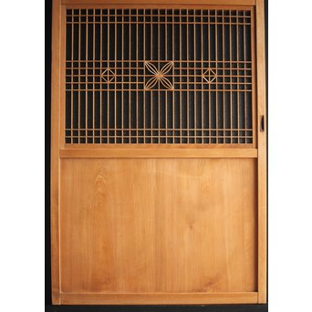 白木 組子のガラス戸　GD0054 