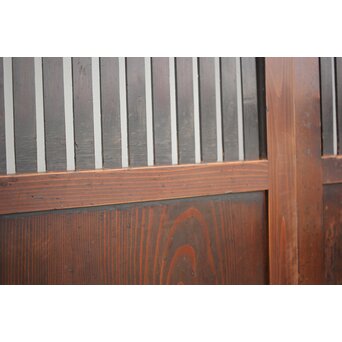 蔵戸風 飴色時代格子戸 2枚1組　L1042YD 