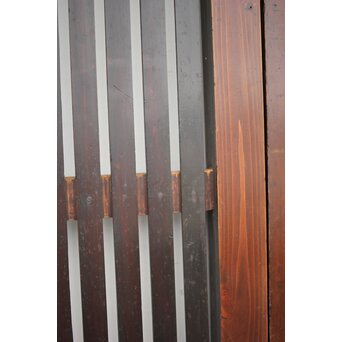 蔵戸風 飴色時代格子戸 2枚1組　L1042YD 