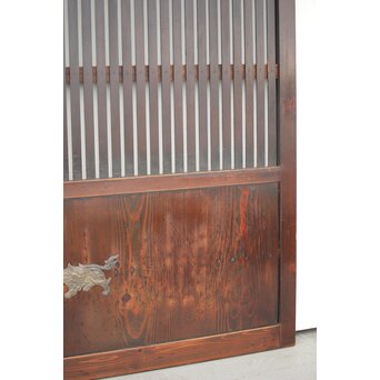 蔵戸風 飴色時代格子戸 2枚1組　L1042YD 