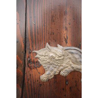 蔵戸風 飴色時代格子戸 2枚1組　L1042YD 