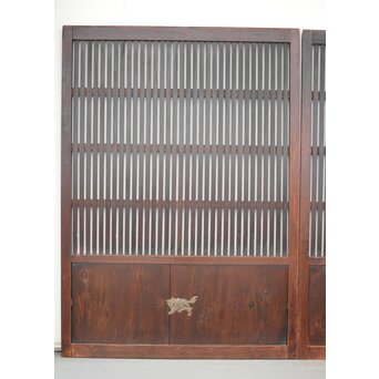 蔵戸風 飴色時代格子戸 2枚1組　L1042YD 