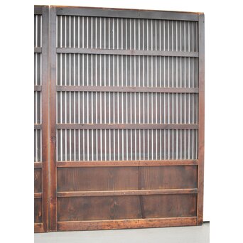 蔵戸風 飴色時代格子戸 2枚1組　L1042YD 